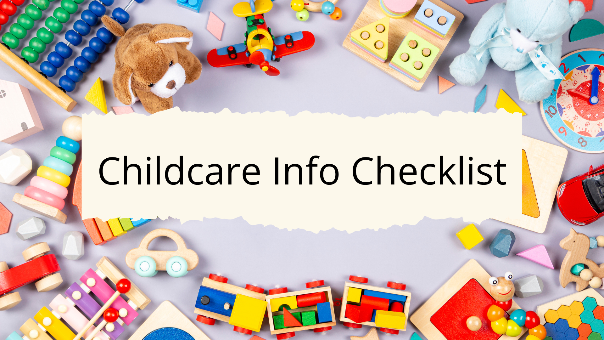 Childcare Information Checklist