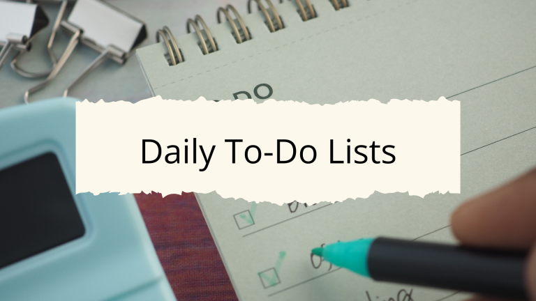 Daily To-Do Lists