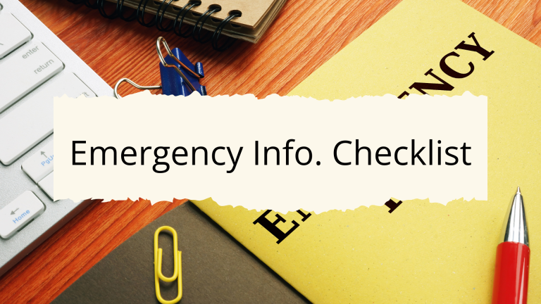 Emergency Information Checklist