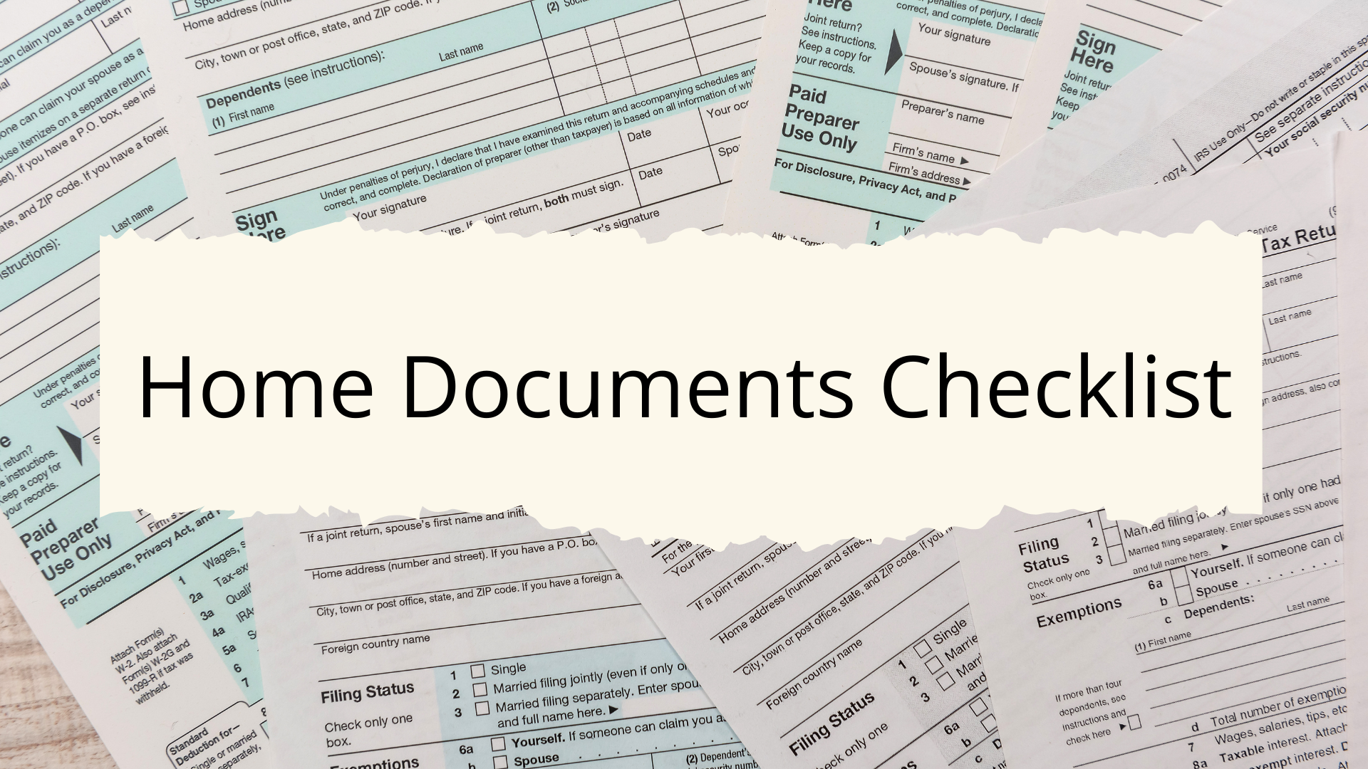 Important Documents Checklist