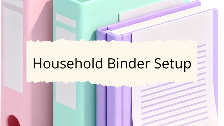 Household Binder Setup