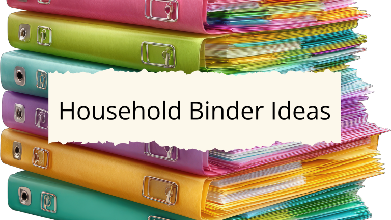 Household Binder Ideas