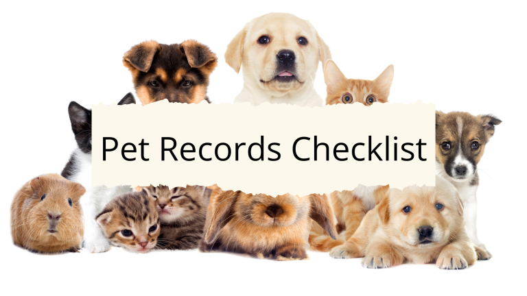 Pet Records Checklist