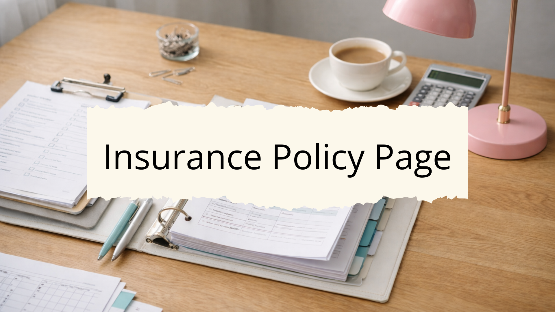 Insurance Policy Page Tracker
