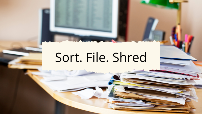 Paperwork Organizing Checklist