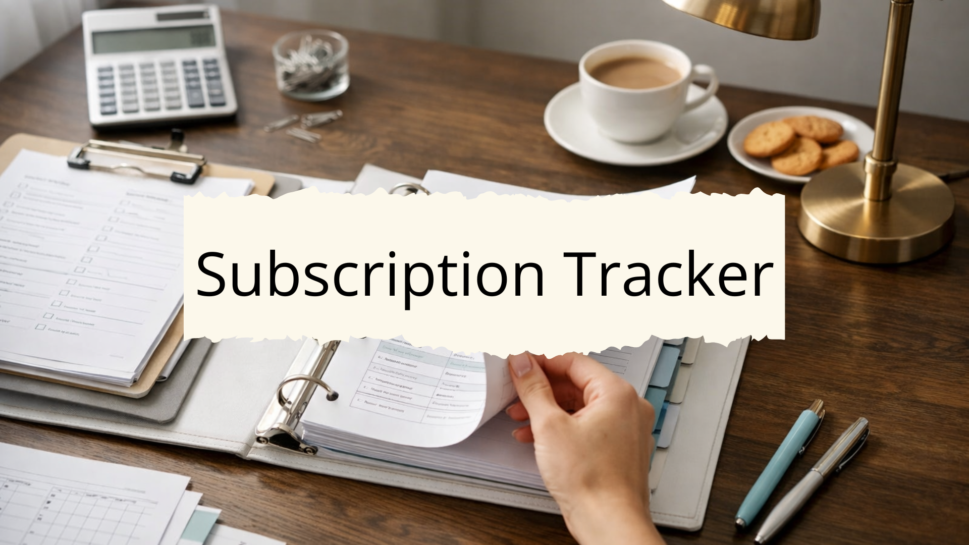 subscription tracker template