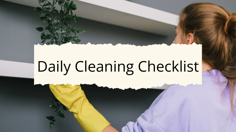 daily cleaning checklist