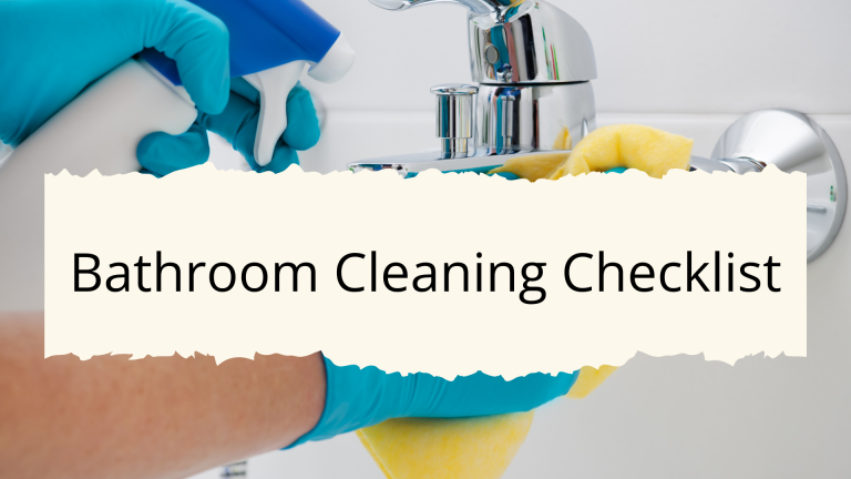 Bathroom Cleaning Checklist