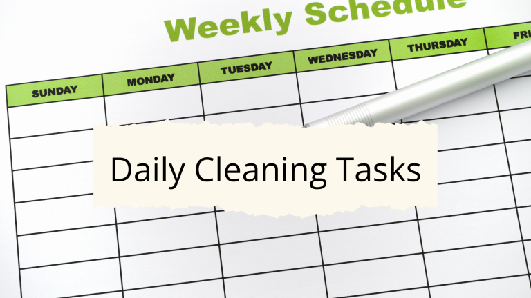 Cleaning Tasks by Day
