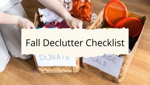 Fall Declutter Checklist