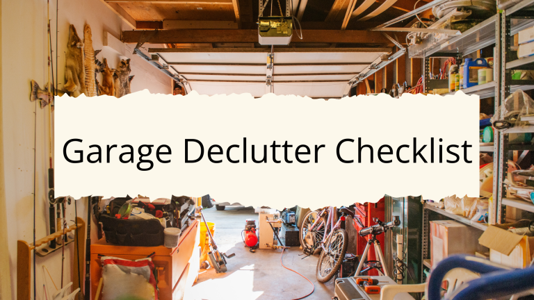 Garage Declutter Checklist